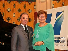 D. Jos� Luis Prieto Otero, Presidente de UNAV y D.� Adoraci�n Quesada Bravo, Diputaci�n de Ja�n (Diputada de Igualdad y Bienestar Social)