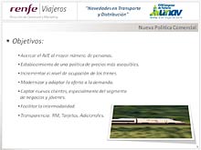RENFE - Novedades en Transporte y Distribuci�n