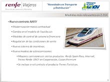 RENFE - Novedades en Transporte y Distribuci�n