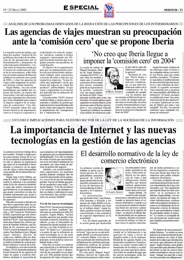 Nexotur Nº 346 - Año VIII - Semana del 19 al 25 de Mayo de 2003