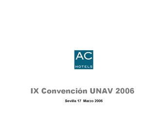 Presentación AC HOTELES Sevilla 2006