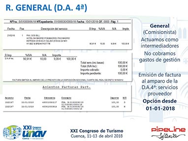 Modificaci�n de la Disposici�n Adicional 4� del Reglamento de Facturaci�n. Posibilidad de emitir facturas para documentar determinadas operaciones en las que las Agencias de Viajes operan en nombre y por cuenta del proveedor